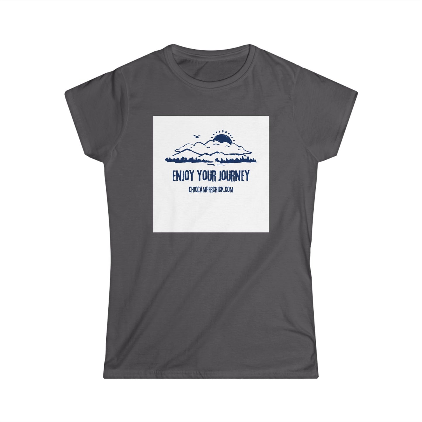 Enjoy Your Journey white and blue by ChicCamperChick.com