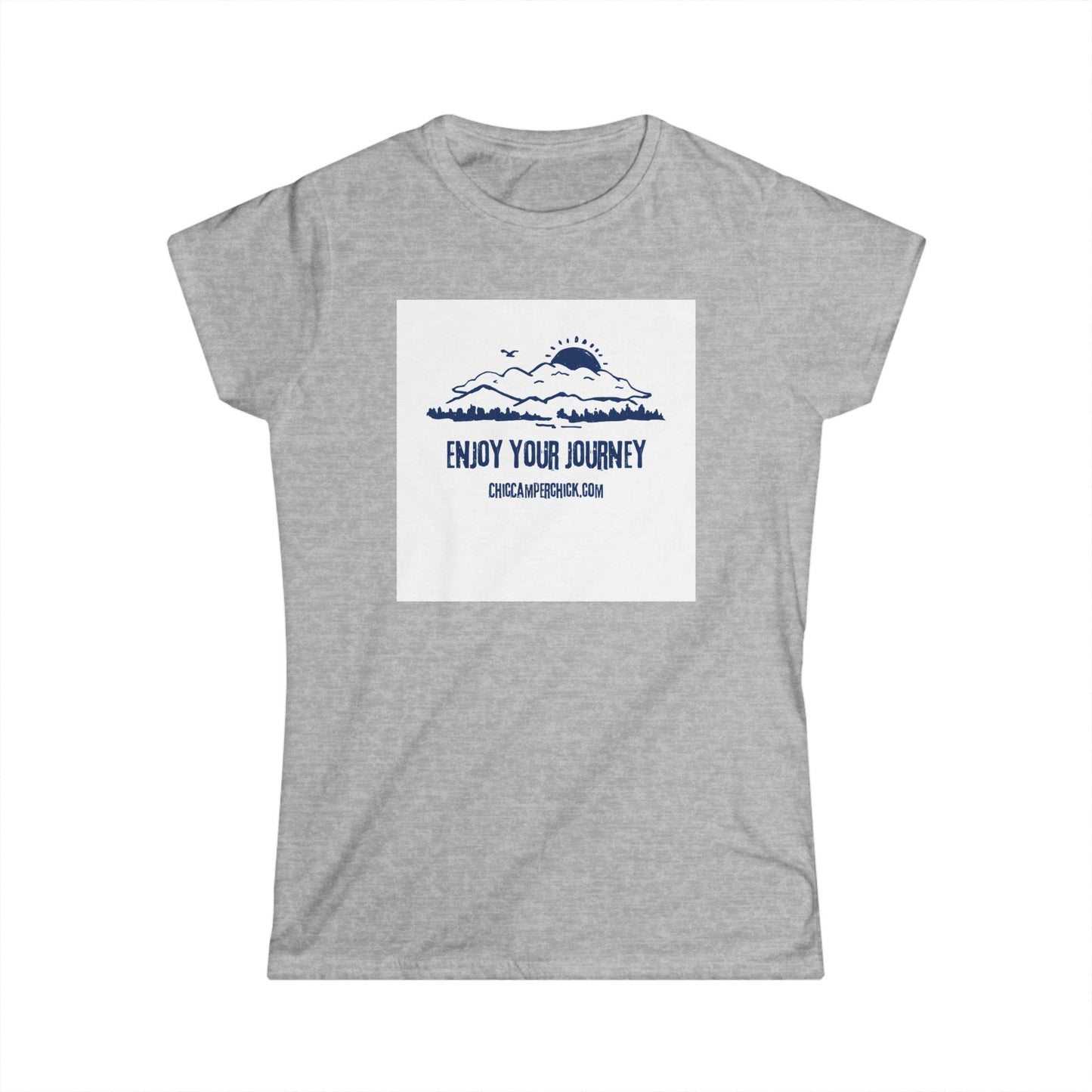 Enjoy Your Journey white and blue by ChicCamperChick.com
