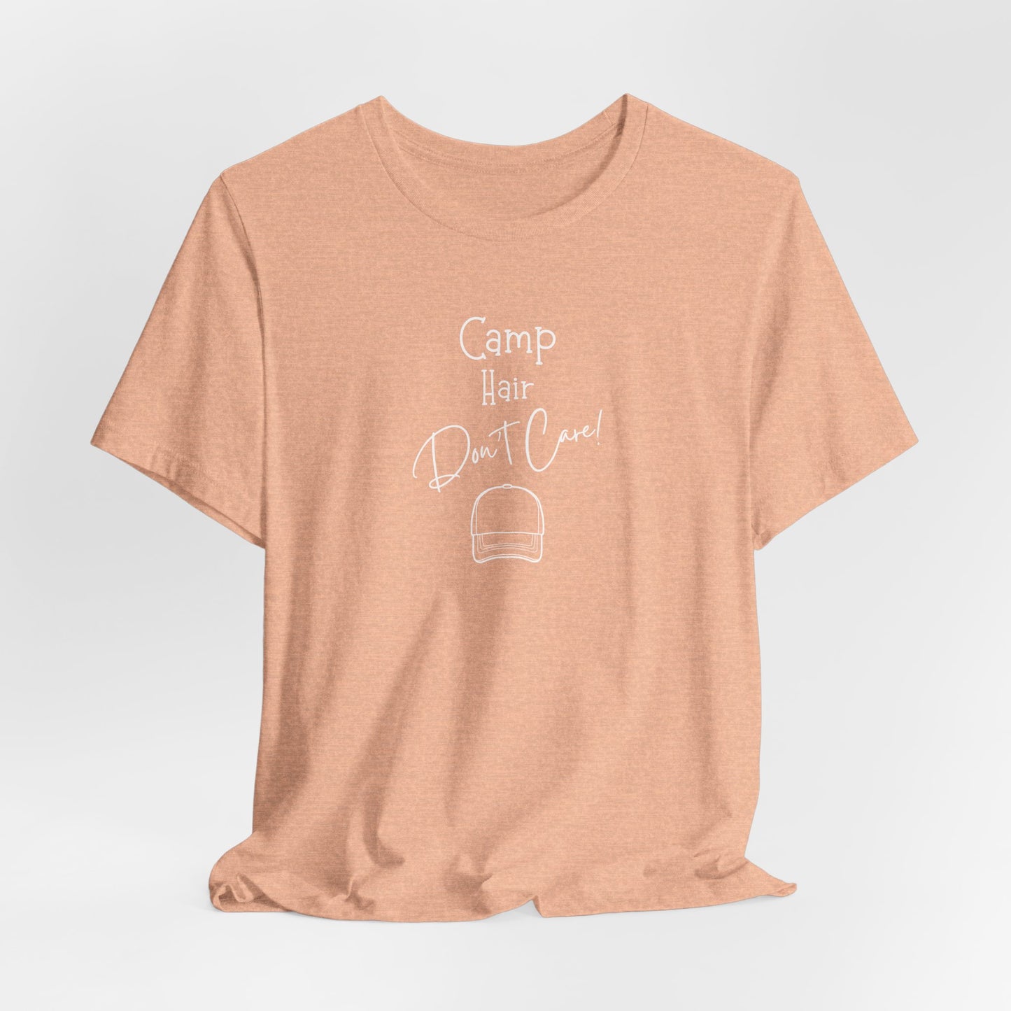Camp Hair, Don't Care T-Shirt | Funny Camping Tee for Women